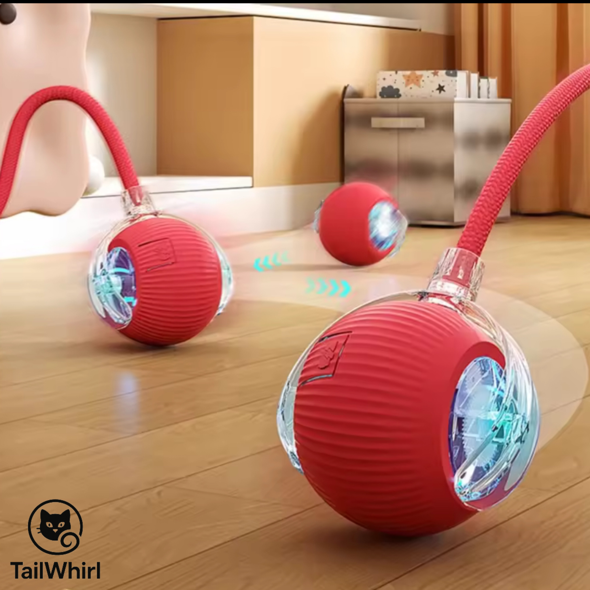 Interactive Pet Toy Ball – Motion-Activated Smart Roller for Cats & Dogs