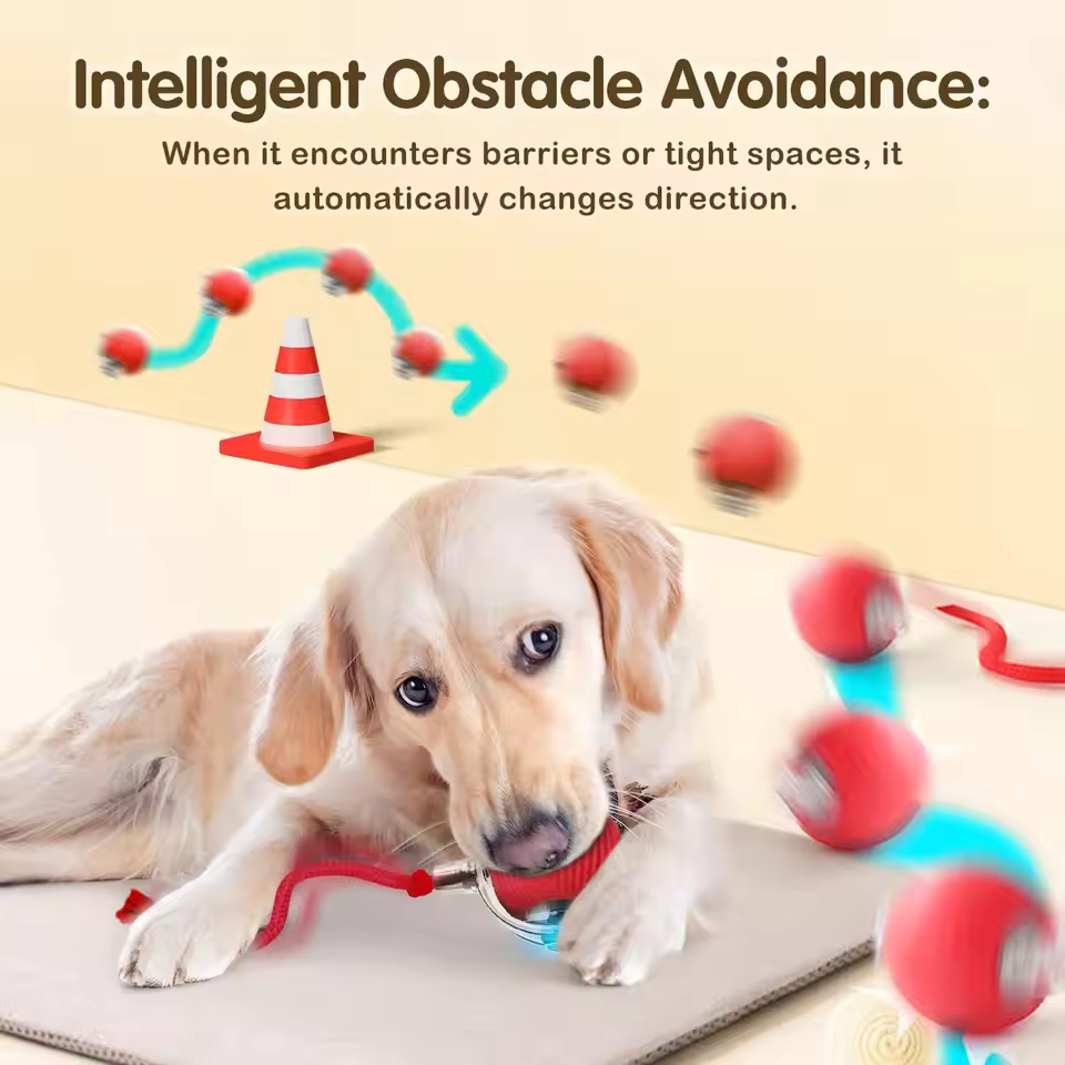 Interactive Pet Toy Ball – Motion-Activated Smart Roller for Cats & Dogs