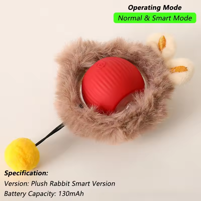 Interactive Pet Toy Ball – Motion-Activated Smart Roller for Cats & Dogs