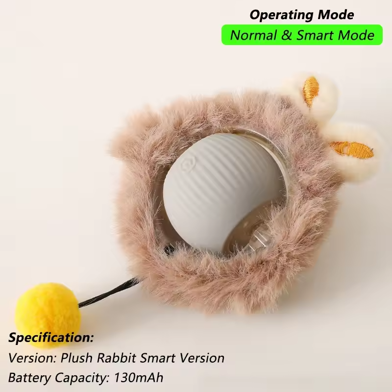 Interactive Pet Toy Ball – Motion-Activated Smart Roller for Cats & Dogs